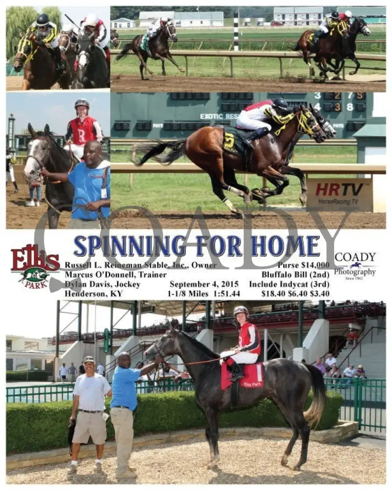 Spinning For Home - 090415 Race 03 Elp Ellis Park