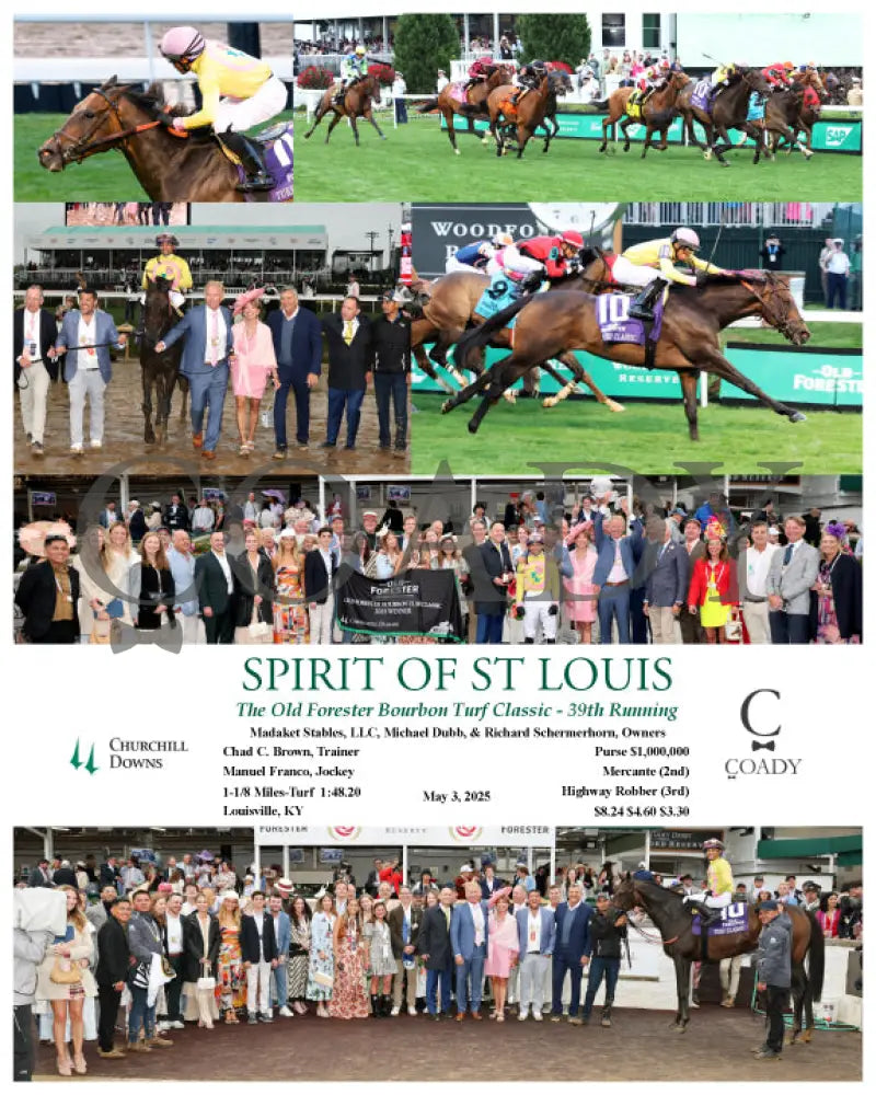 SPIRIT OF ST LOUIS - The Old Forester Bourbon Turf Classic -05-03-25 - R11 - CD Churchill Downs
