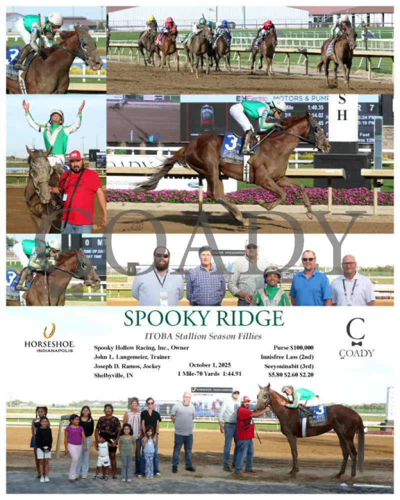 SPOOKY RIDGE - ITOBA Stallion Season Fillies - 10-01-25 - R07 - IND Indiana Grand