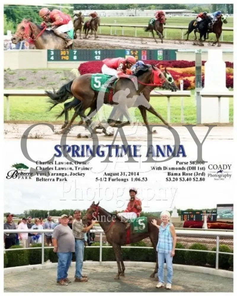 Springtime Anna - 083114 Race 03 Btp Belterra Park