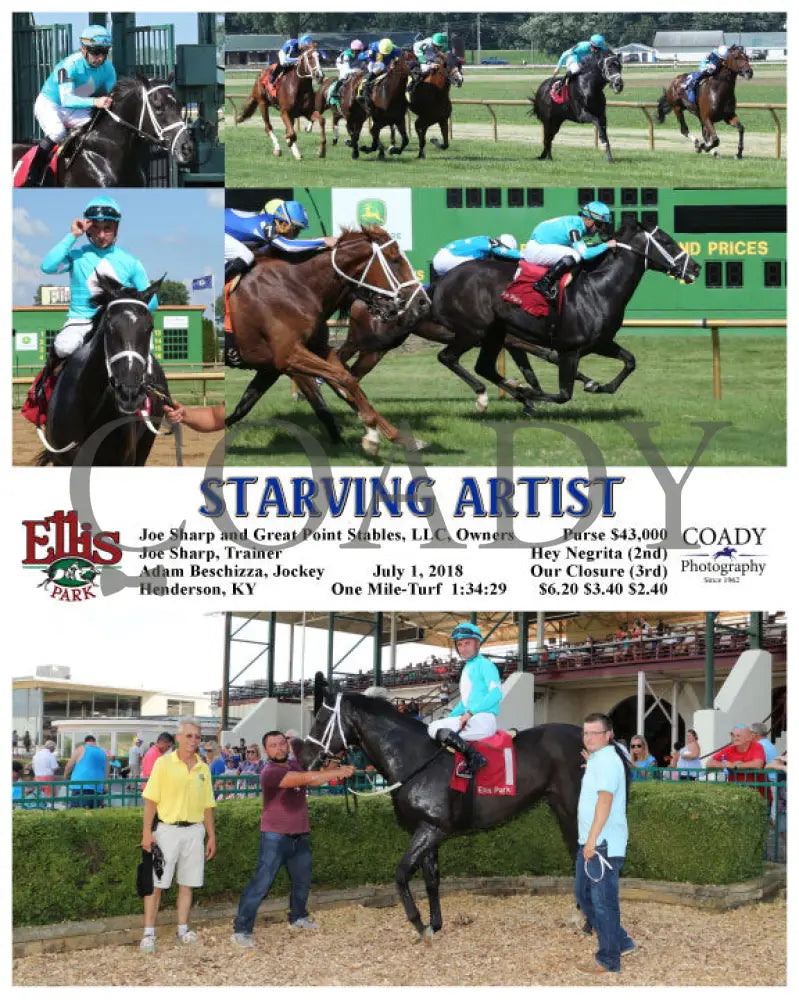 Starving Artist - 070118 Race 08 Elp Ellis Park