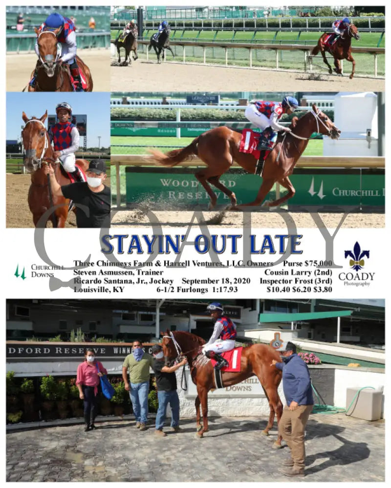 Stayin’ Out Late - 09-18-20 R07 Cd Churchill Downs