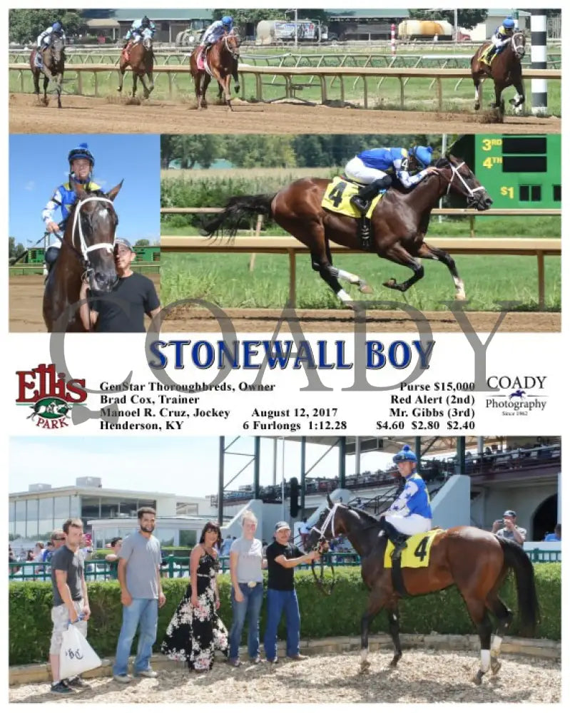Stonewall Boy - 081217 Race 04 Elp Ellis Park