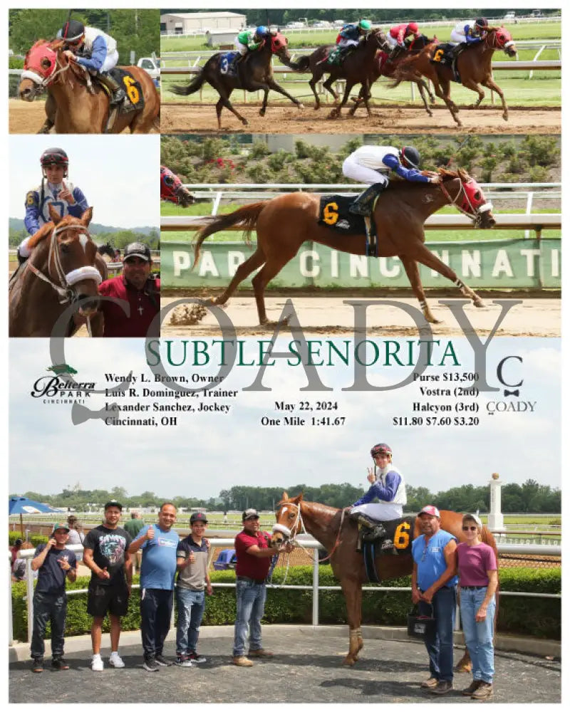 Subtle Senorita - 05-22-24 R07 Btp Belterra Park