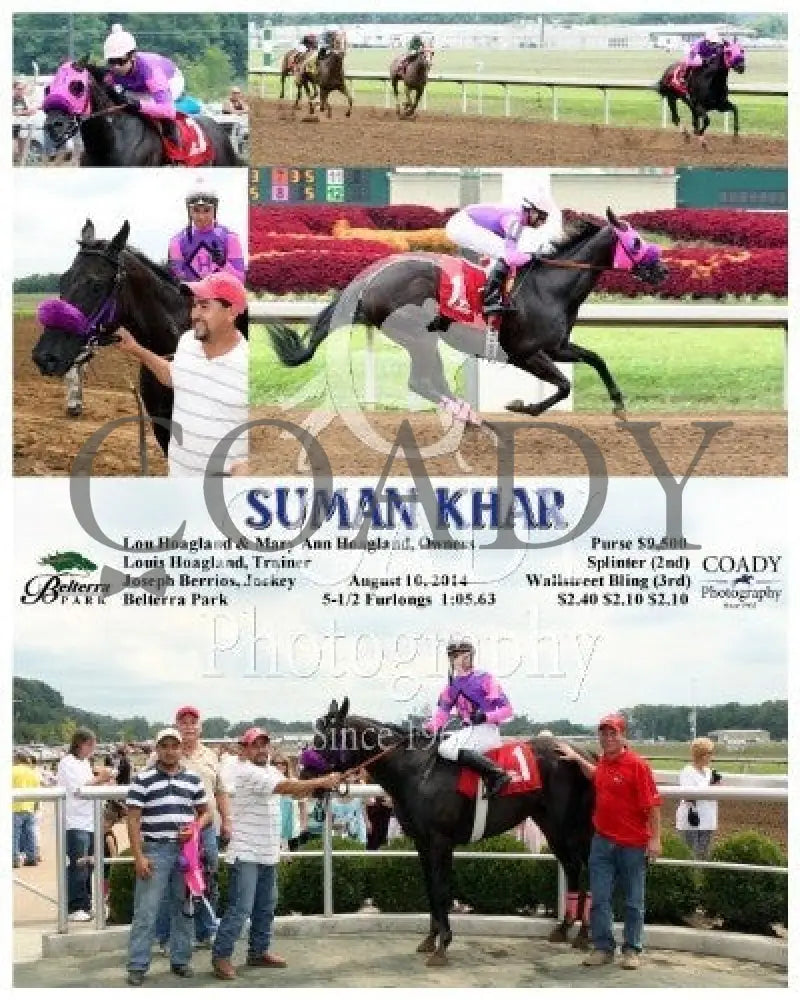 Suman Khar - 081014 Race 01 Btp Belterra Park