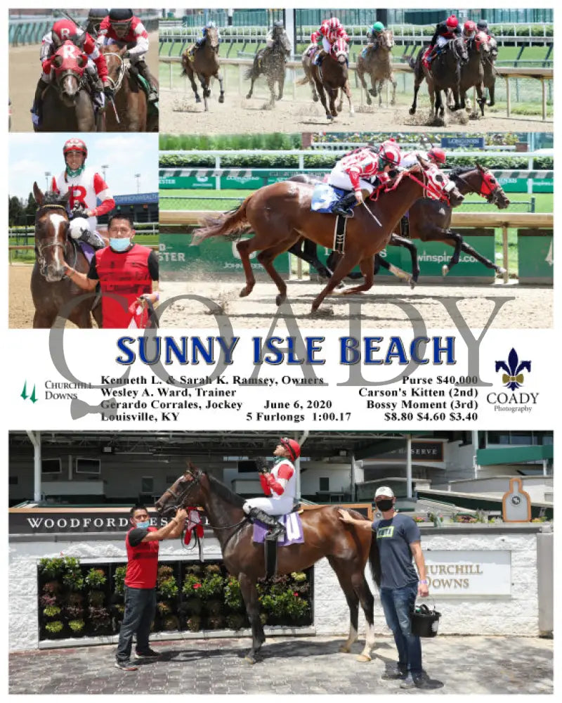 Sunny Isle Beach - 06-06-20 R02 Cd Churchill Downs