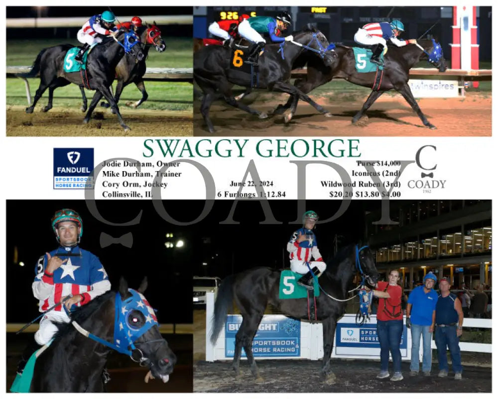 Swaggy George - 06-22-24 R05 Fan Fanduel Sportsbook Horse Racing