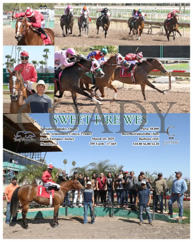 SWEET FIRE WES - 03-10-25 - R01 - TUP Turf Paradise