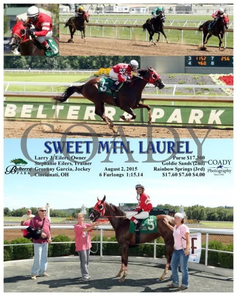 Sweet Mtn. Laurel - 080215 Race 04 Btp Belterra Park