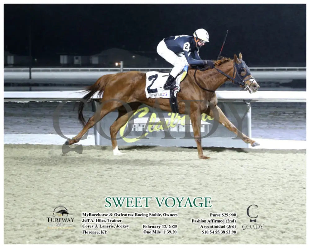 SWEET VOYAGE - 021225 - Race 04 - TP - Action Turfway Park