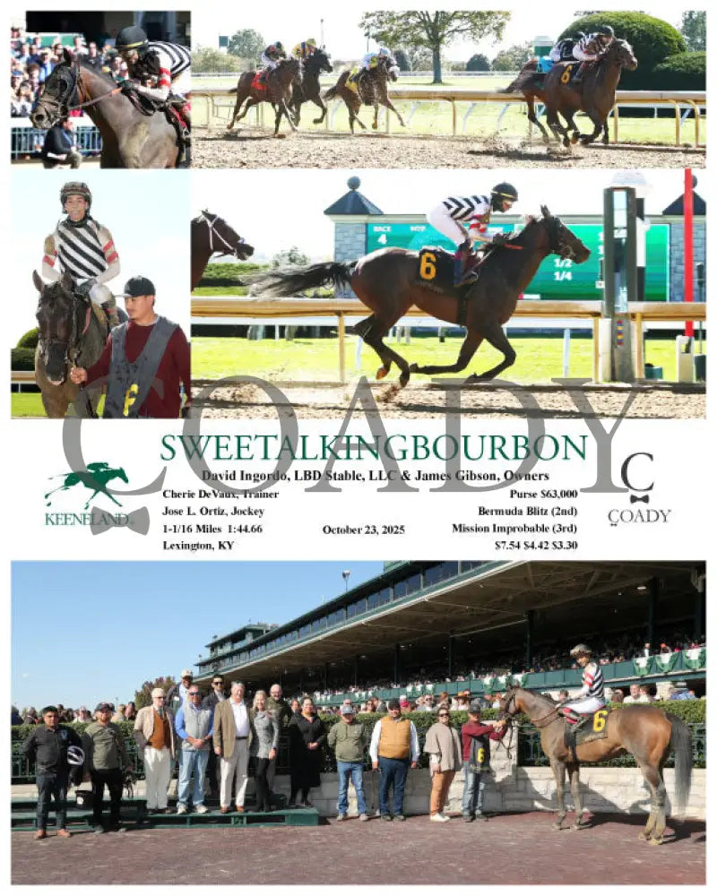 SWEETALKINGBOURBON - 102325 - Race 04 - KEE Keeneland