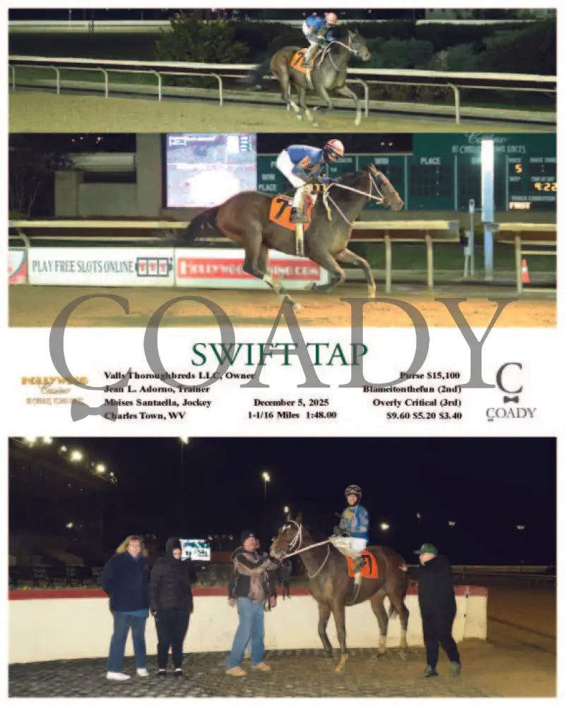 SWIFT TAP - 12-05-25 - R05 - CT Hollywood Casino at Charles Town Races