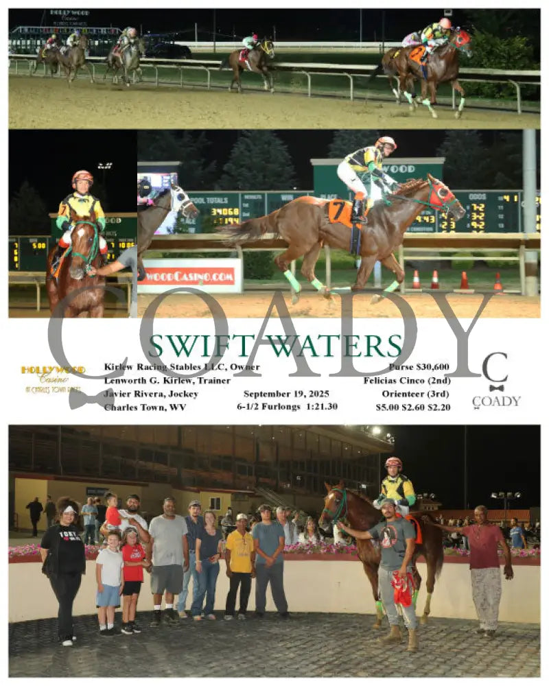 SWIFT WATERS - 09-19-25 - R06 - CT Hollywood Casino at Charles Town Races