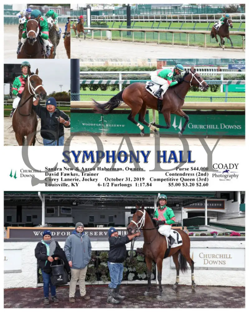 Symphony Hall - 10-31-19 R02 Cd Churchill Downs