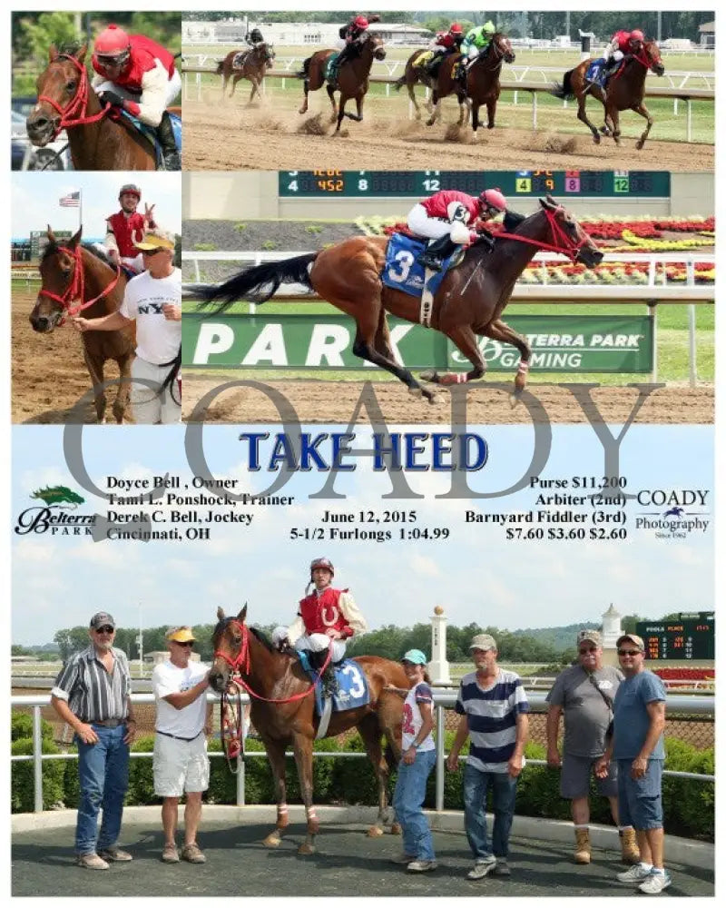 Take Heed - 061215 Race 03 Btp Belterra Park