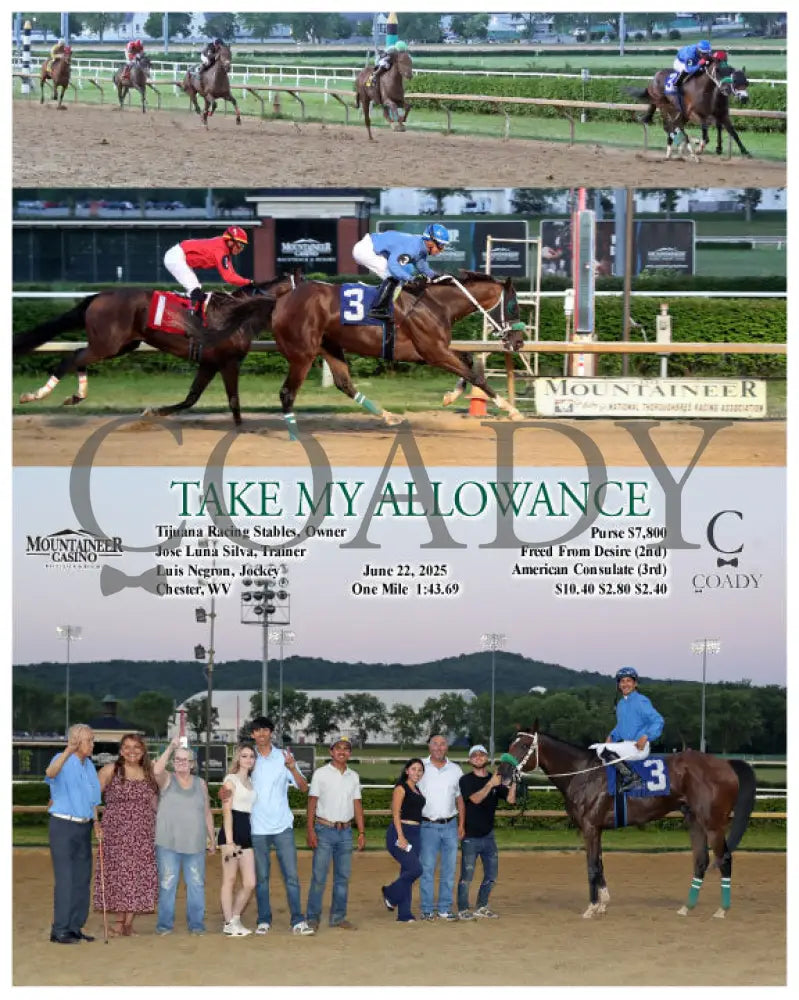 TAKE MY ALLOWANCE - 06-22-25 - R05 - MNR Mountaineer Park