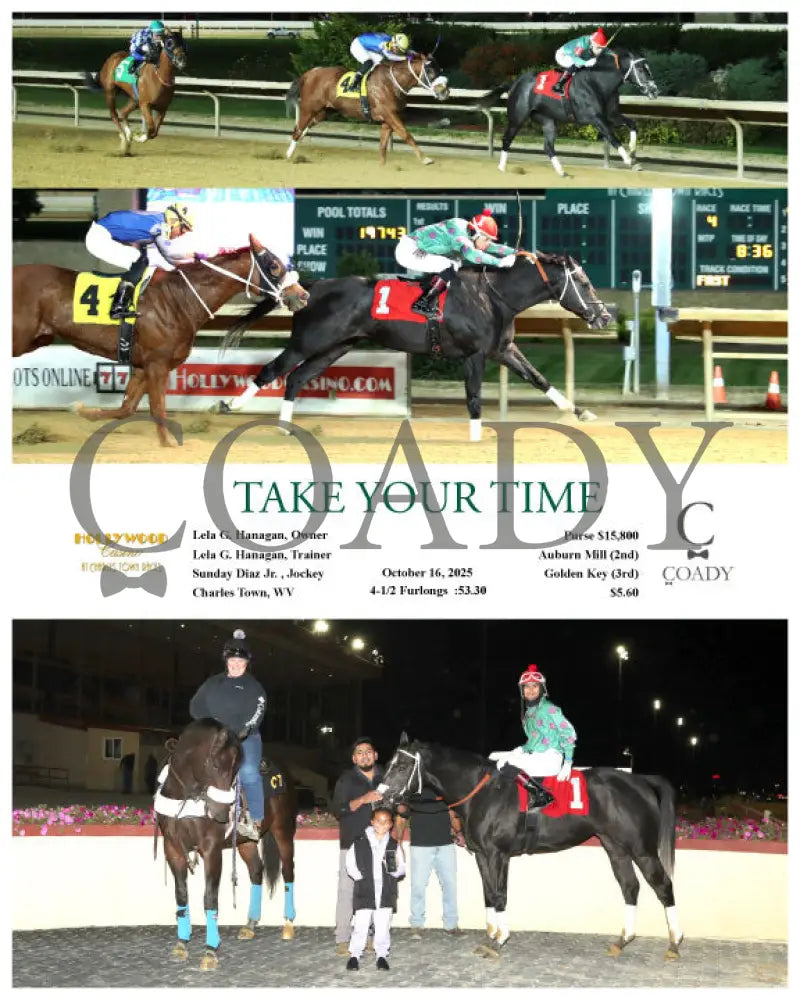 TAKE YOUR TIME - 10-16-25 - R04 - CT Hollywood Casino at Charles Town Races