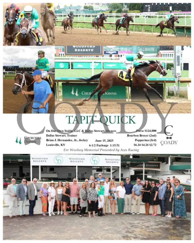TAPIT QUICK - 06-15-25 - R08 - CD - Group Churchill Downs