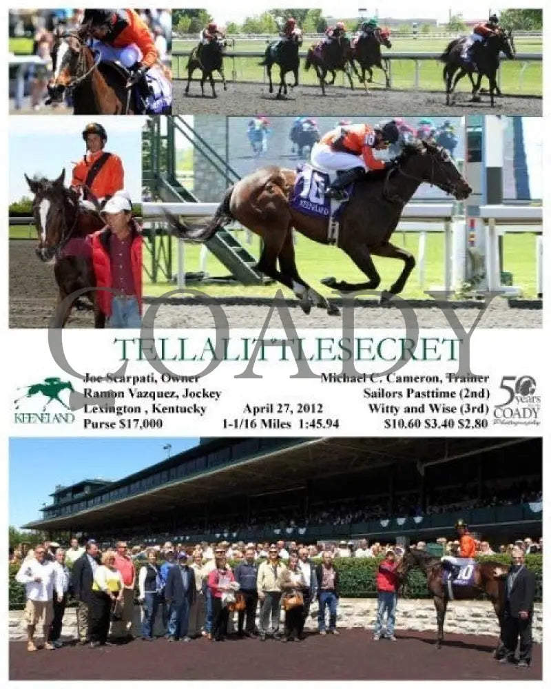 Tellalittlesecret - 042712 Race 02 Keeneland
