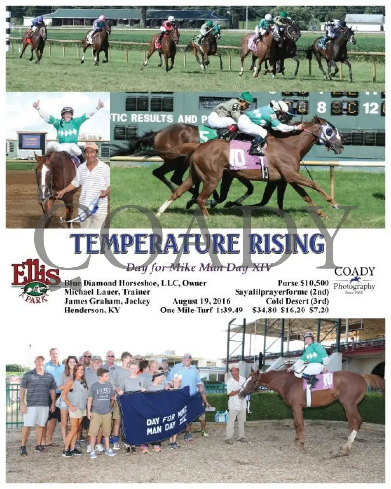 Temperature Rising - 081916 Race 08 Elp Ellis Park