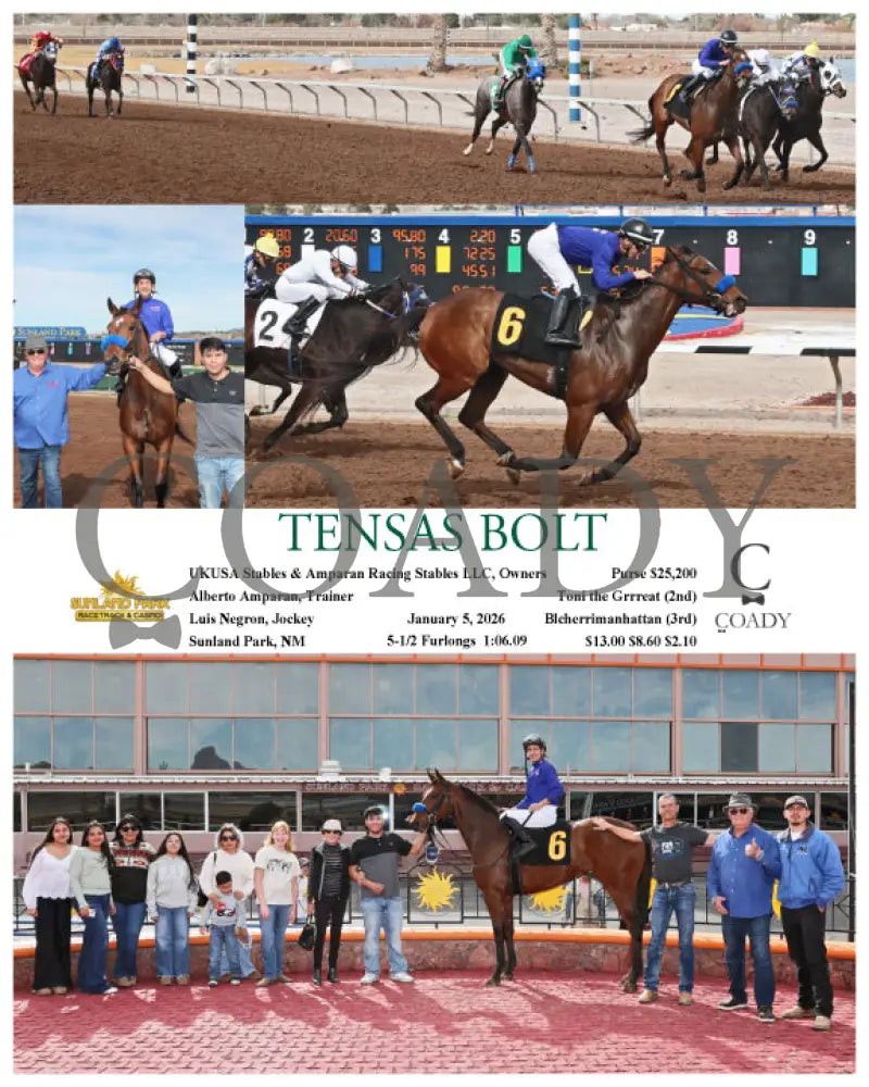 TENSAS BOLT - 01-05-26 - R01 - SUN - Coady Media - Kurtis Coady Photography