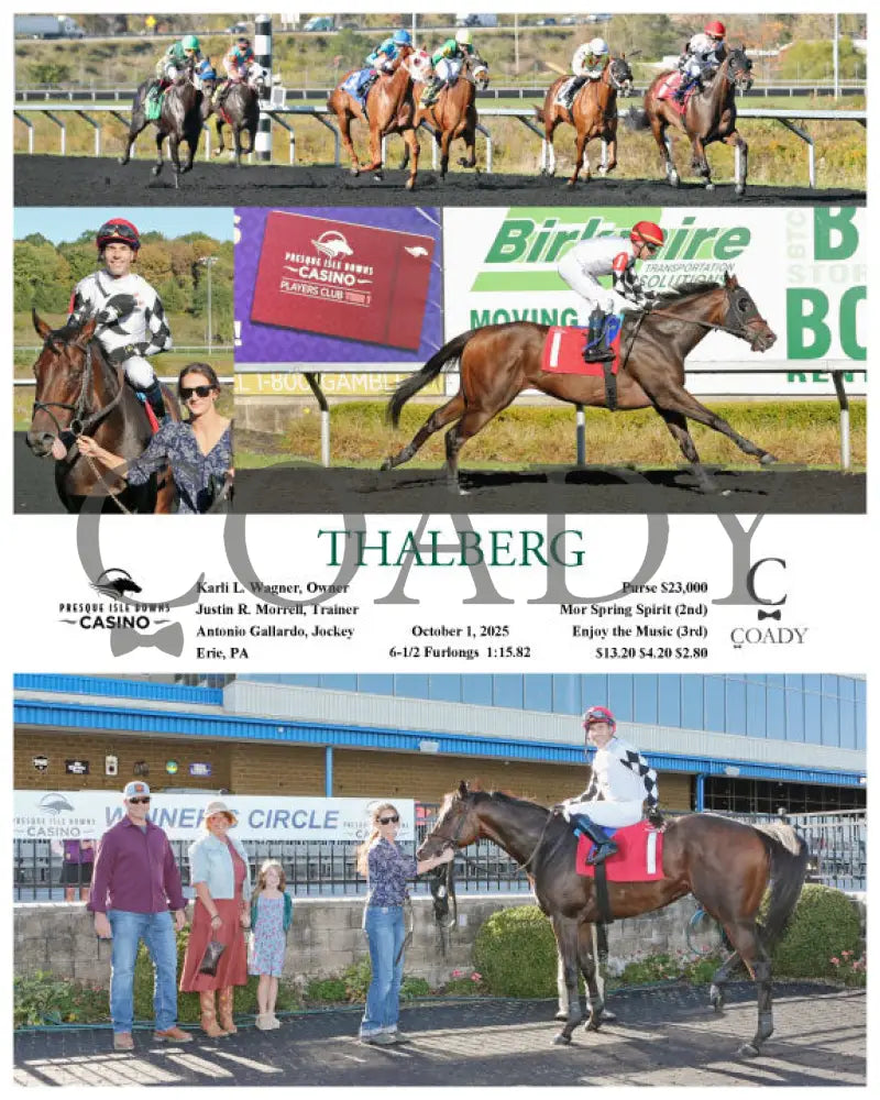 THALBERG - 10-01-25 - R03 - PID Presque Isle Downs