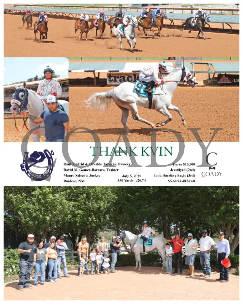 THANK KVIN - 07-05-25 - R07 - RUI Ruidoso Downs