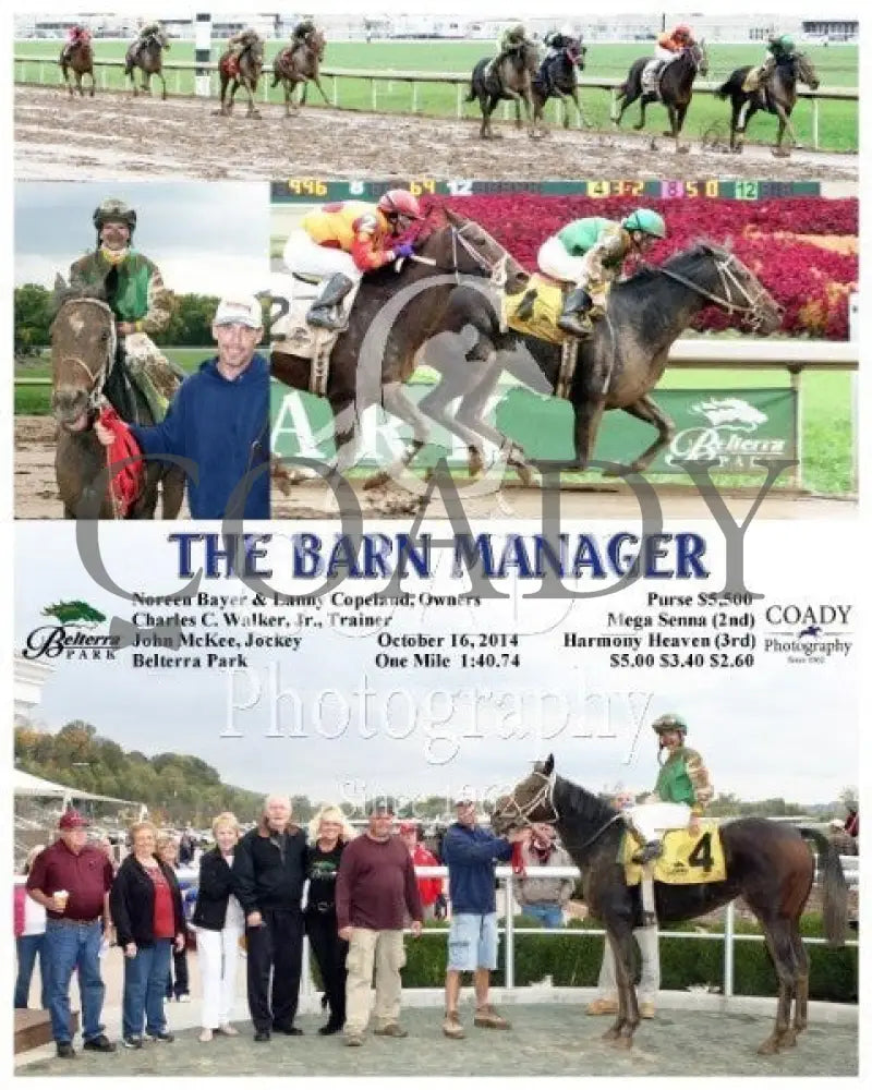The Barn Manager - 101614 Race 05 Btp Belterra Park