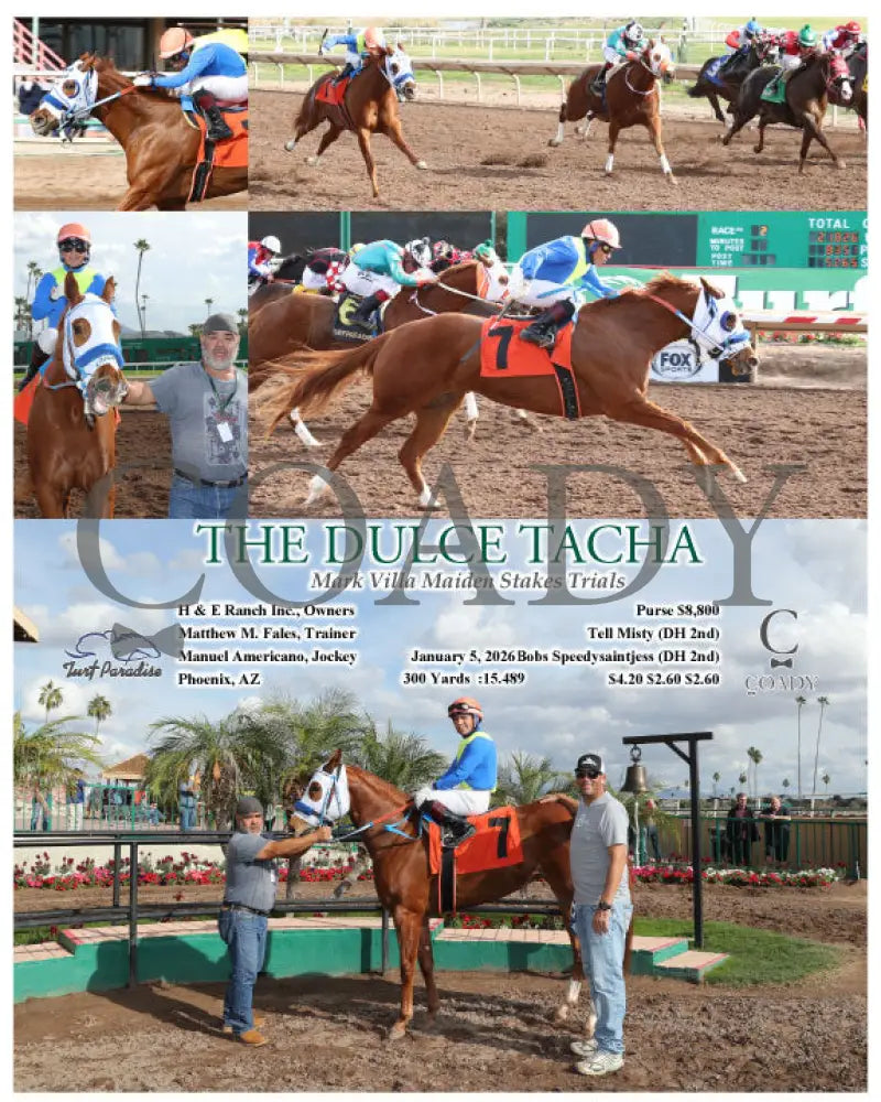 THE DULCE TACHA - Mark Villa Maiden Stakes Trials - 01-05-26 - R02 - TUP Turf Paradise