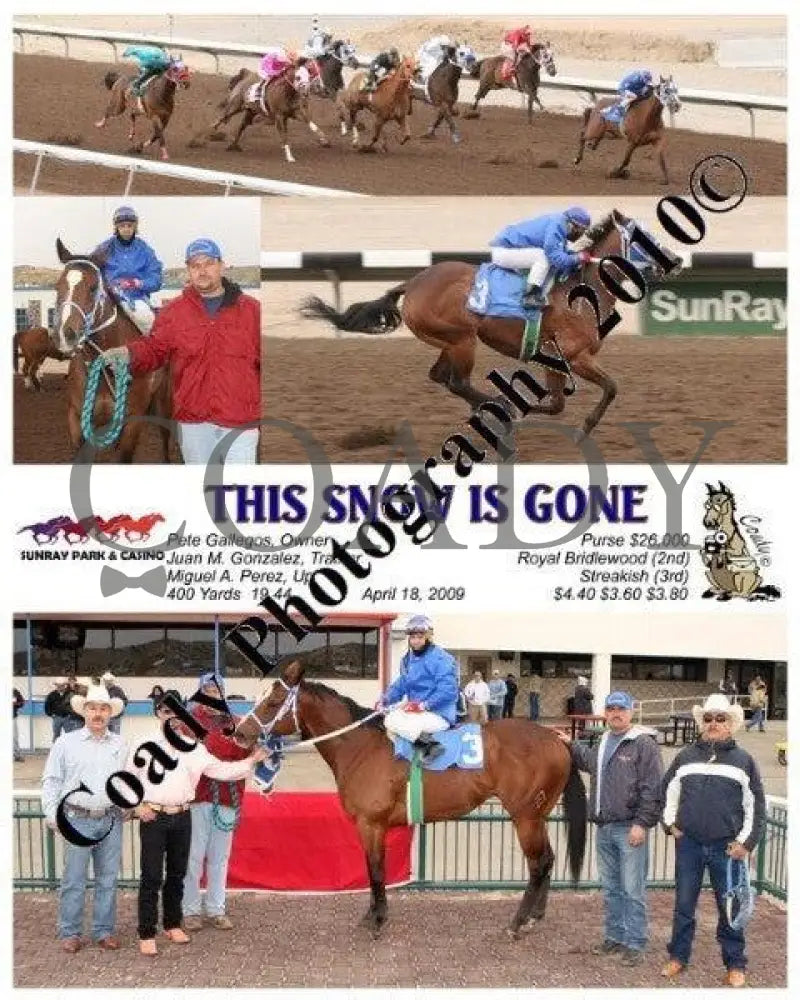 This Snow Is Gone - 4 17 2009 Sunray Park