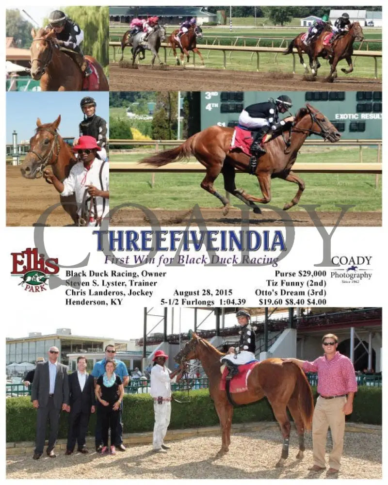 Threefiveindia - 082815 Race 06 Elp Ellis Park