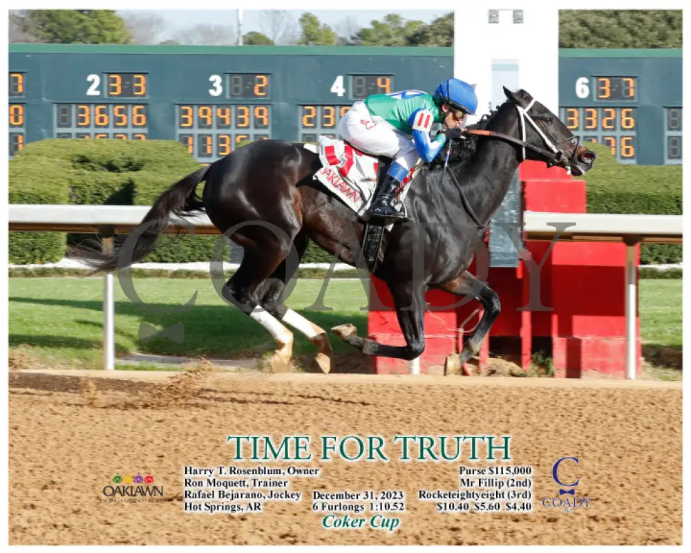 Time For Truth - 12-31-23 R06 Op Action Oaklawn Park