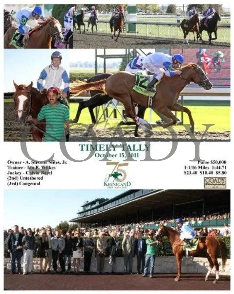 Timely Tally - 101511 Keeneland