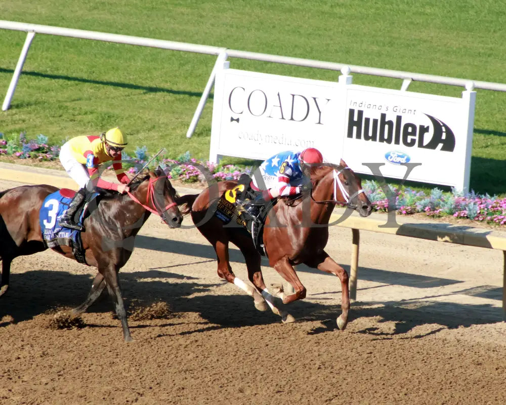 TIP TOP THOMAS - Indiana Derby - G3 - 07-05-25 - R12 - IND - Aerial Finish 01 Indiana Grand