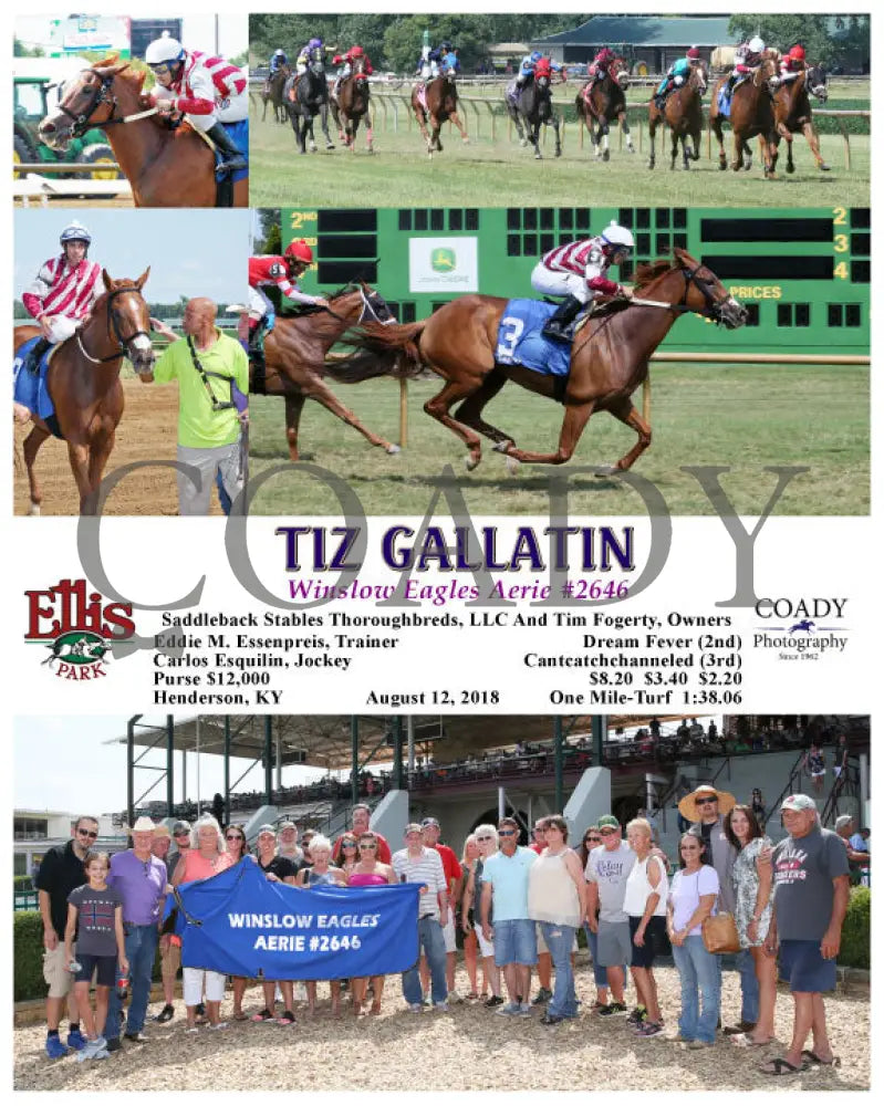 Tiz Gallatin - 081218 Race 05 Elp Group Ellis Park