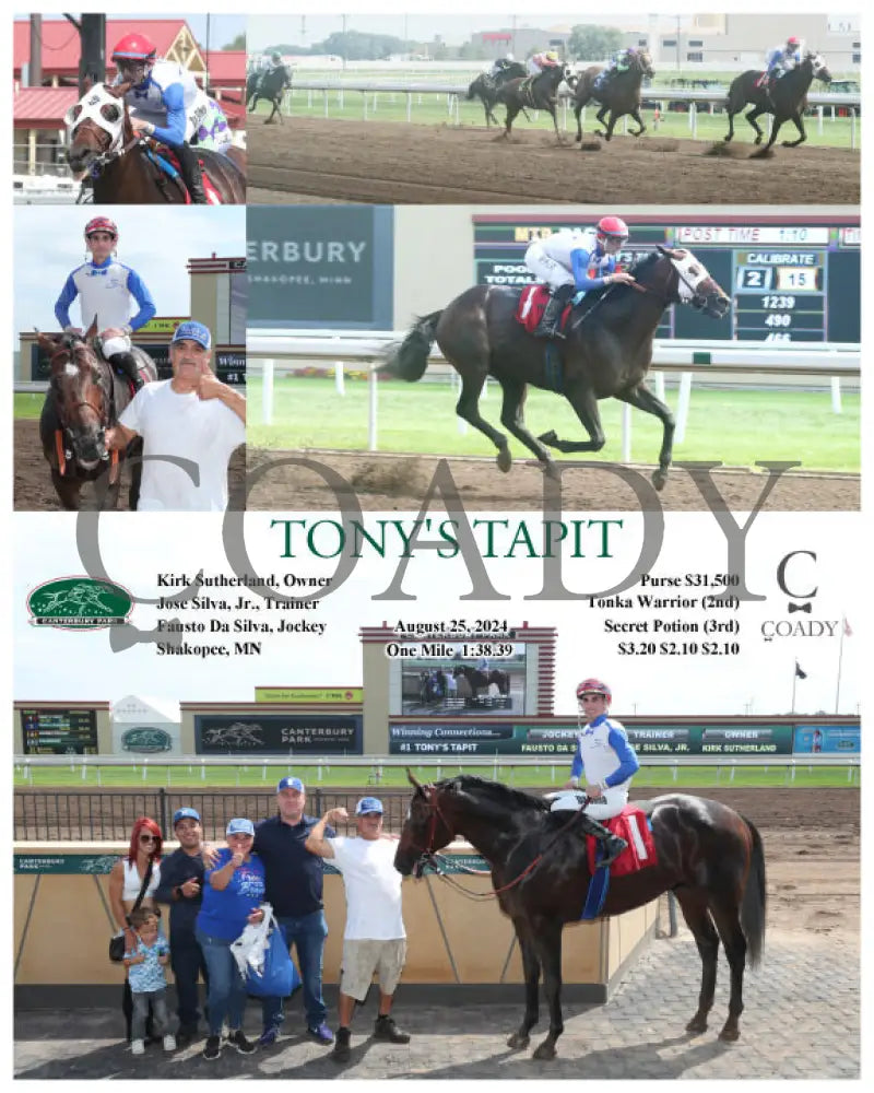 Tony’s Tapit - 08-25-24 R01 Cby Canterbury Park