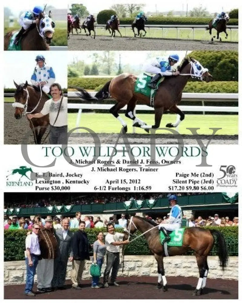 Too Wild For Words - 041512 Race 04 Keeneland