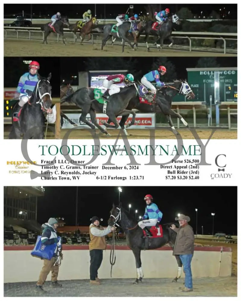 Toodleswasmyname - 12-06-24 R07 Ct Hollywood Casino At Charles Town Races