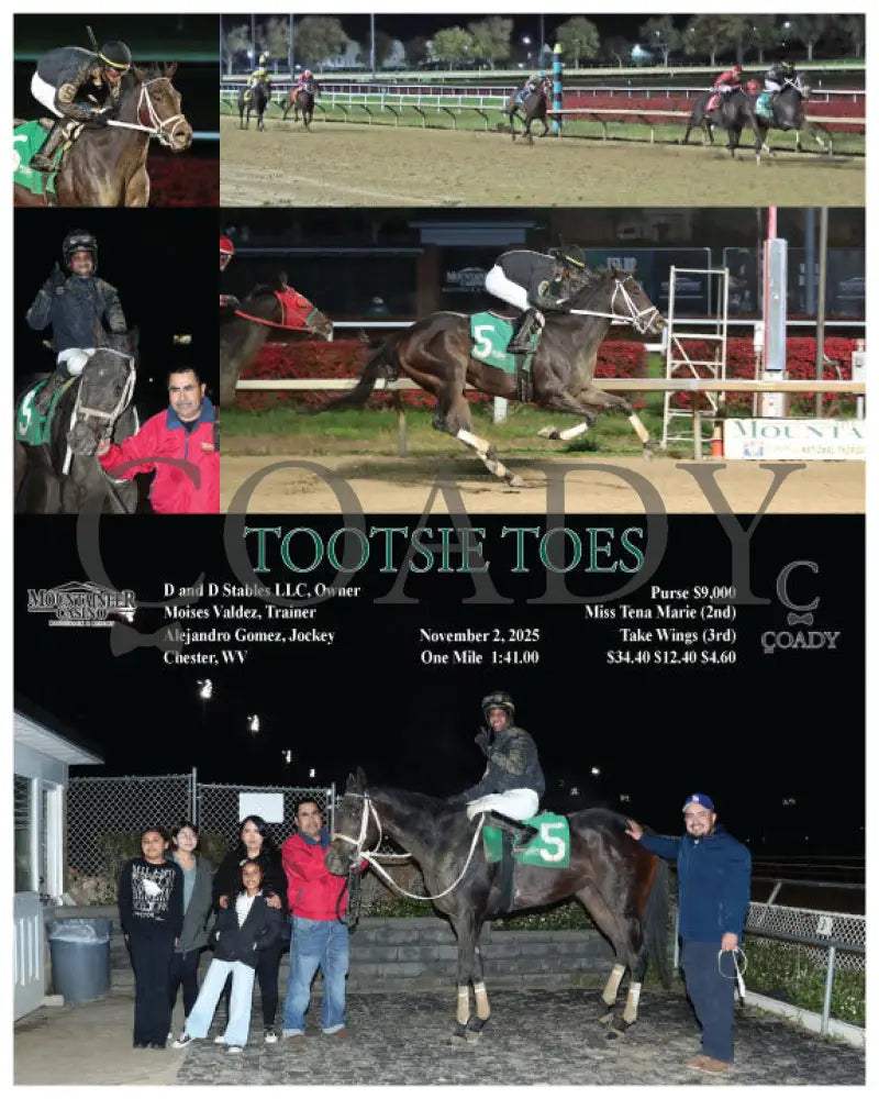 TOOTSIE TOES - 11-02-25 - R08 - MNR Mountaineer Park