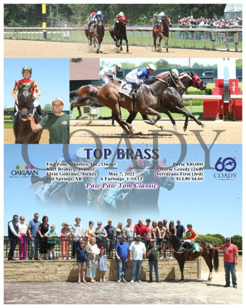 Top Brass - 05-07-22 R04 Op Oaklawn Park