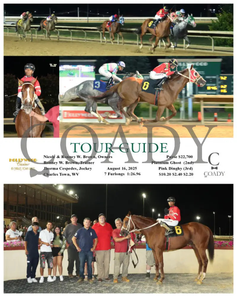TOUR GUIDE - 08-16-25 - R04 - CT Hollywood Casino at Charles Town Races
