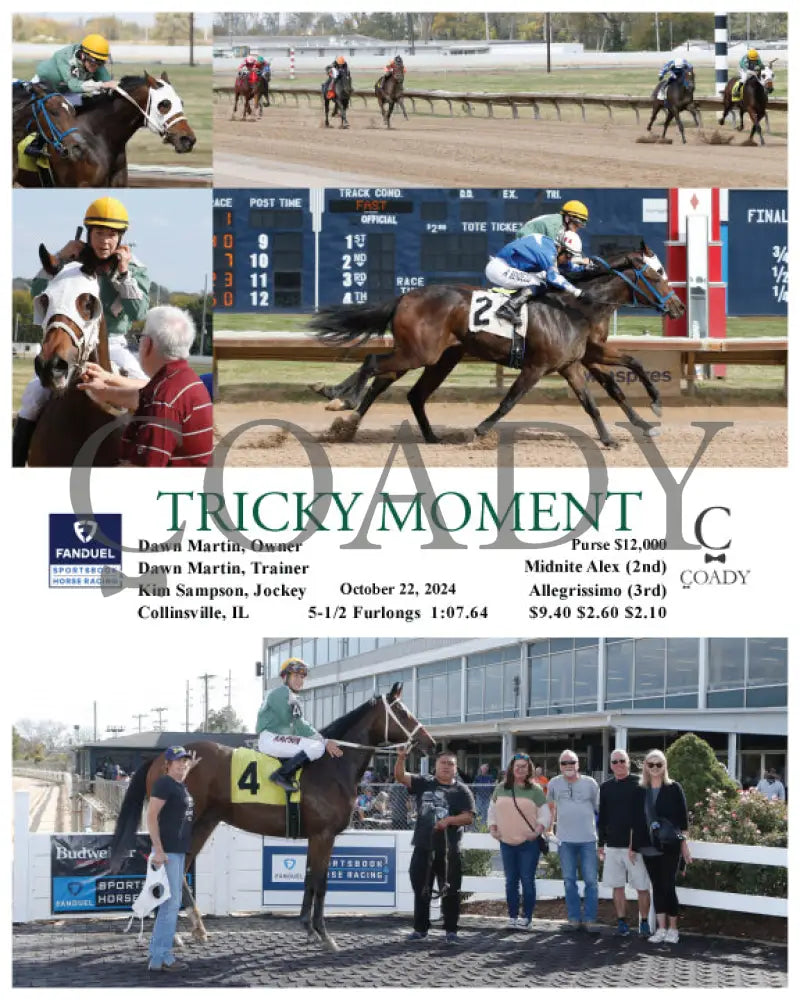 Tricky Moment - 10-22-24 R01 Fan Fanduel Sportsbook Horse Racing