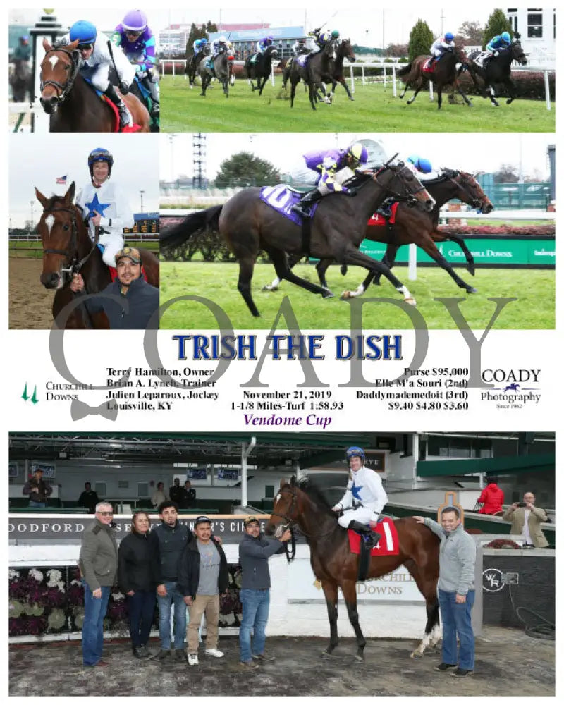 Trish The Dish - 11-21-19 R04 Cd Churchill Downs