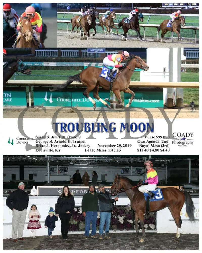Troubling Moon - 11-29-19 R10 Cd Churchill Downs
