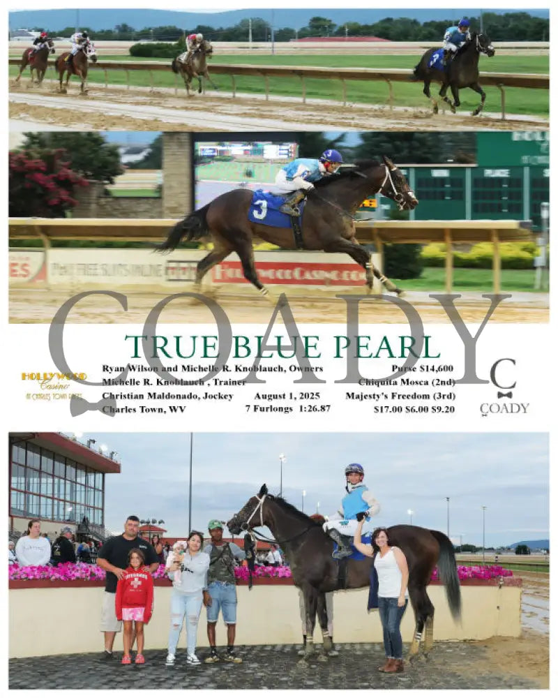 TRUE BLUE PEARL - 08-01-25 - R02 - CT Hollywood Casino at Charles Town Races