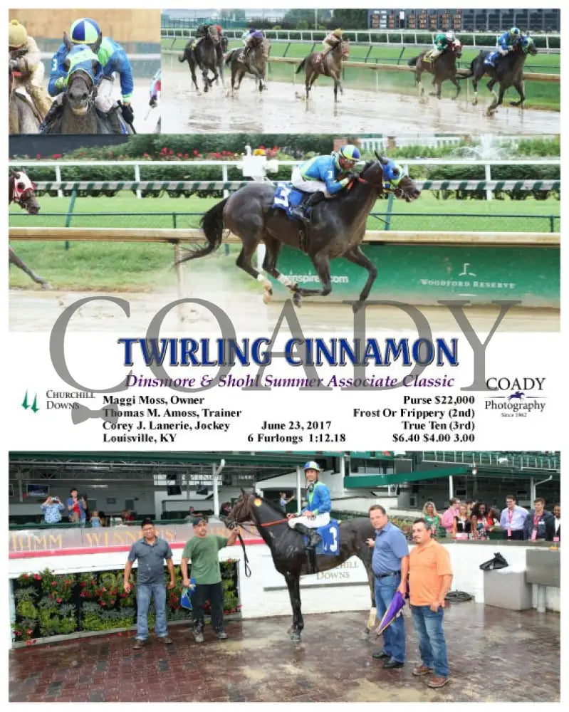 Twirling Cinnamon - 062317 Race 06 Cd Churchill Downs