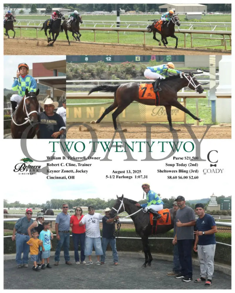 TWO TWENTY TWO - 081325 - Race 03 - BTP Indiana Grand