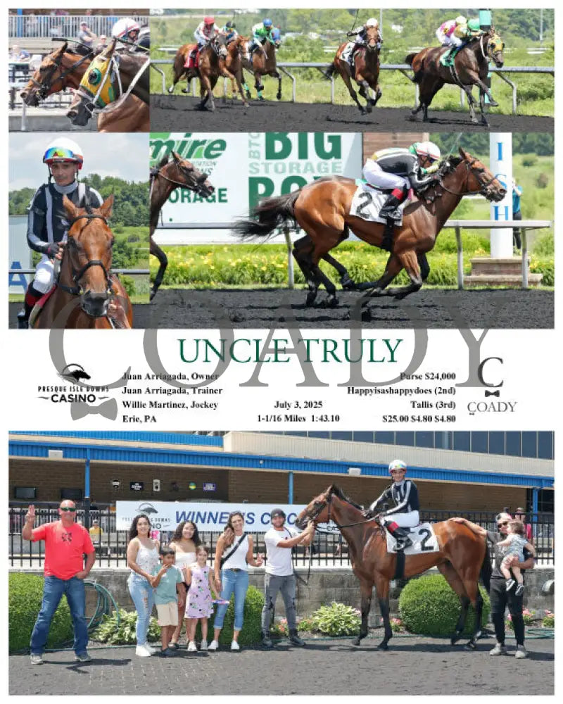 UNCLE TRULY - 07-03-25 - R03 - PID Presque Isle Downs