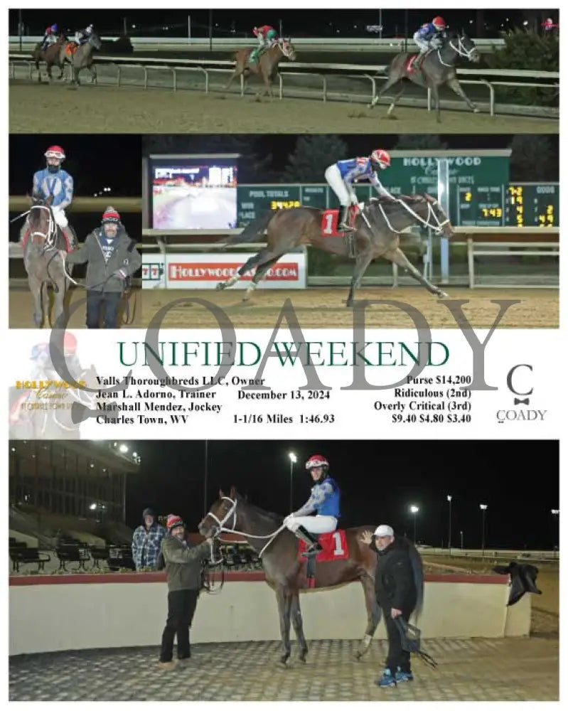 Unified Weekend - 12-13-24 R02 Ct Hollywood Casino At Charles Town Races