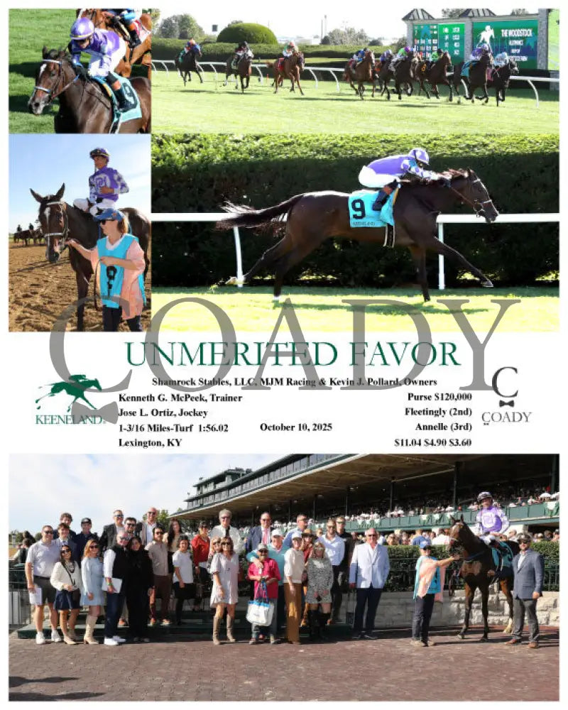 UNMERITED FAVOR - 101025 - Race 07 - KEE Keeneland